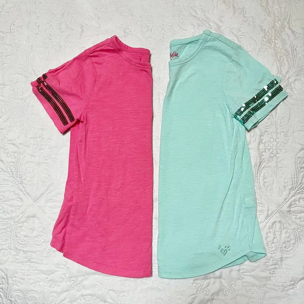 Justice Sequin Shirt Bundle Size 10